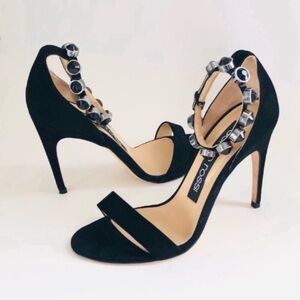 SERGIO ROSSI Black Heel Sandals